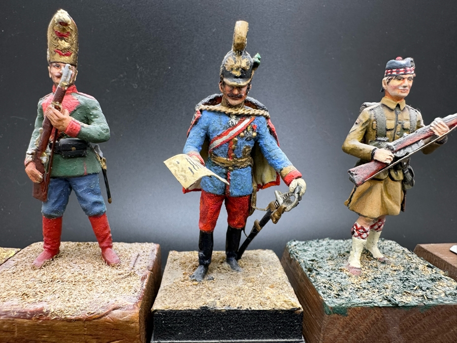 Hand Painted Metal Tin Miniature Military Figurines Toy Soldiers By Dr. David D. Michaels 2.5H [Photo 5]