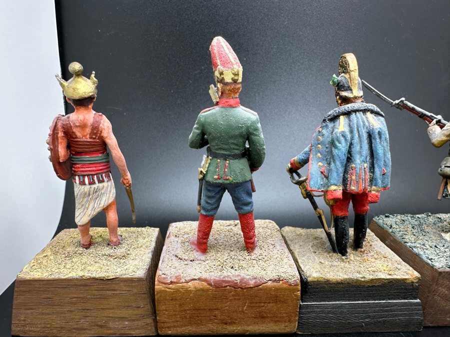 Hand Painted Metal Tin Miniature Military Figurines Toy Soldiers By Dr. David D. Michaels 2.5H [Photo 8]