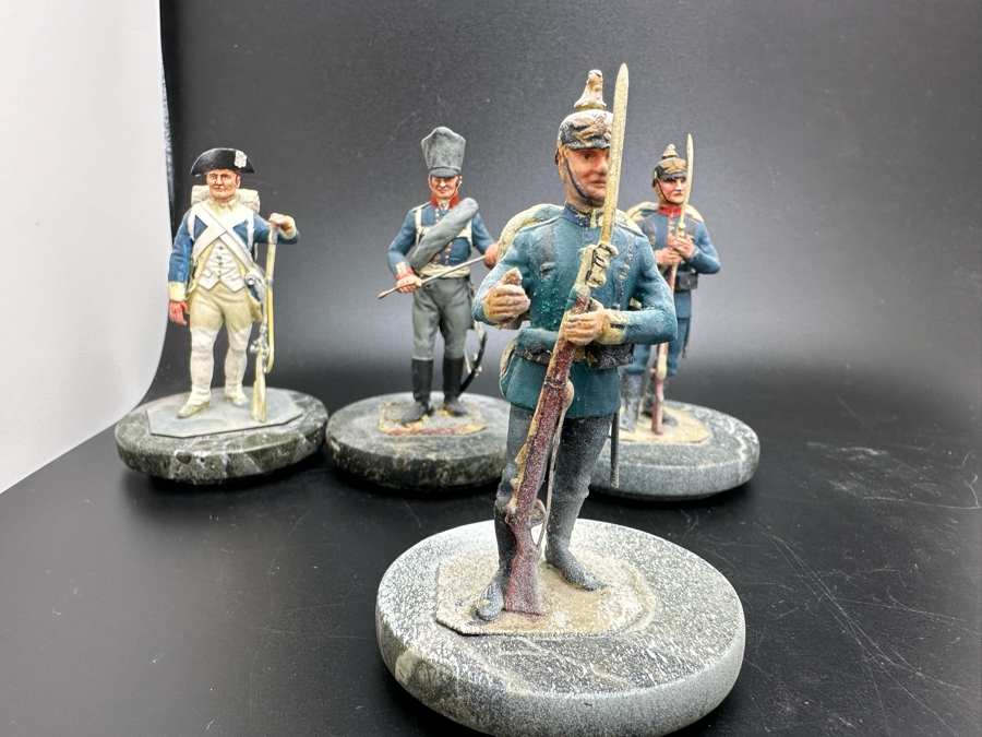 Hand Painted Metal Tin Miniature Military Figurines Toy Soldiers By Dr. David D. Michaels 2.5H [Photo 6]