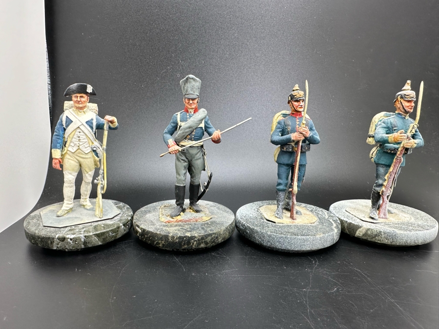 Hand Painted Metal Tin Miniature Military Figurines Toy Soldiers By Dr. David D. Michaels 2.5H [Photo 2]