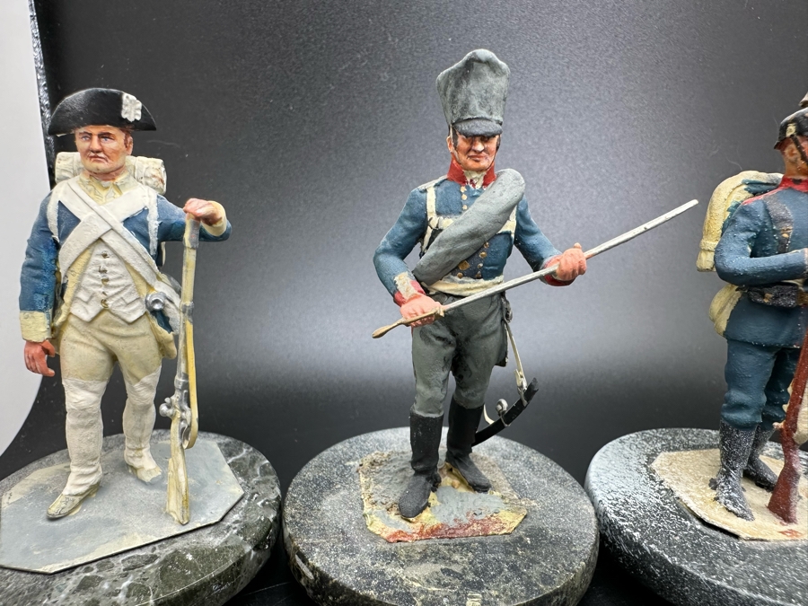 Hand Painted Metal Tin Miniature Military Figurines Toy Soldiers By Dr. David D. Michaels 2.5H [Photo 4]