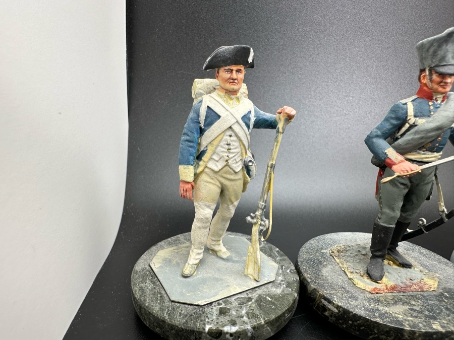 Hand Painted Metal Tin Miniature Military Figurines Toy Soldiers By Dr. David D. Michaels 2.5H [Photo 3]