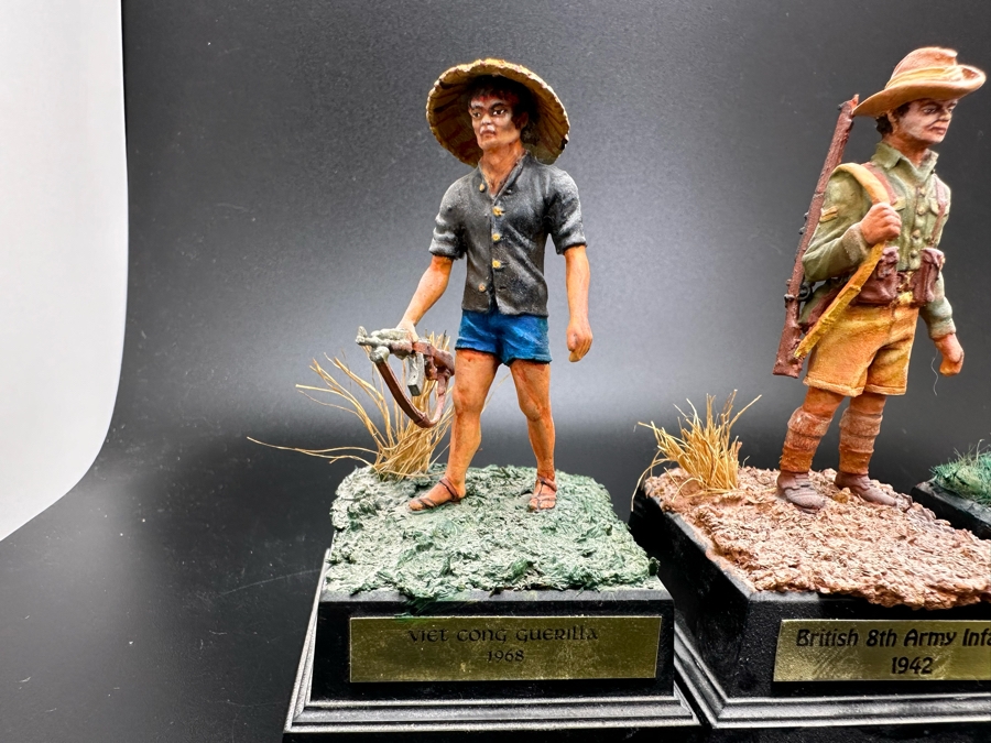 Hand Painted Metal Tin Miniature Military Figurines Toy Soldiers By Dr. David D. Michaels 2.25H [Photo 3]