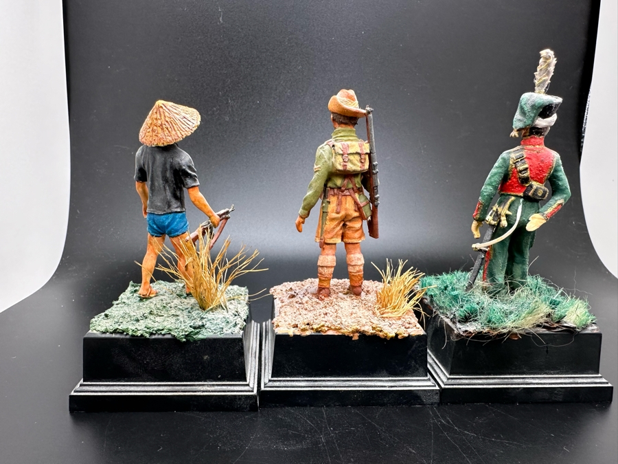 Hand Painted Metal Tin Miniature Military Figurines Toy Soldiers By Dr. David D. Michaels 2.25H [Photo 6]