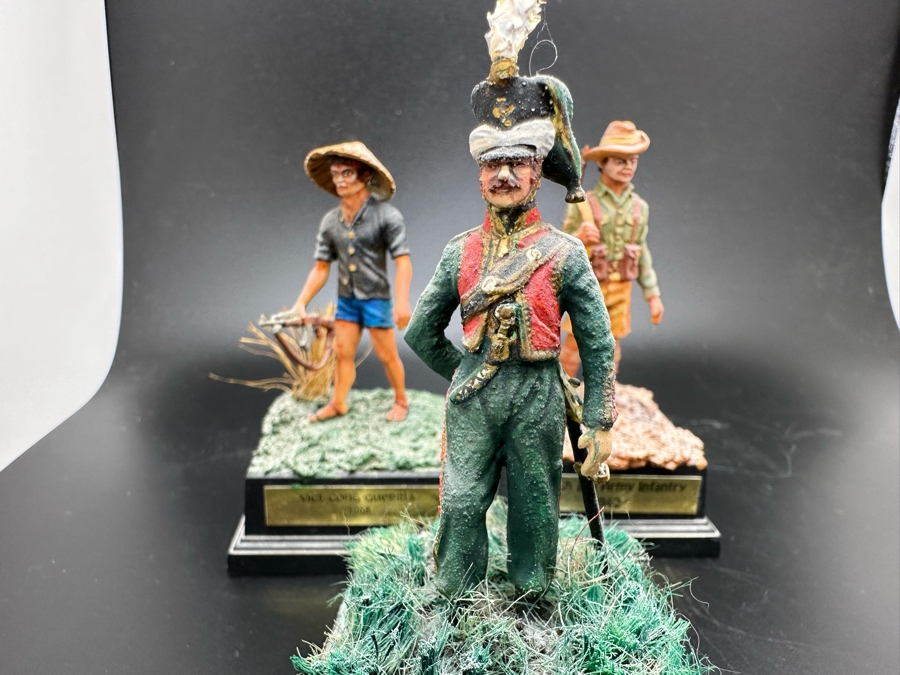 Hand Painted Metal Tin Miniature Military Figurines Toy Soldiers By Dr. David D. Michaels 2.25H [Photo 5]
