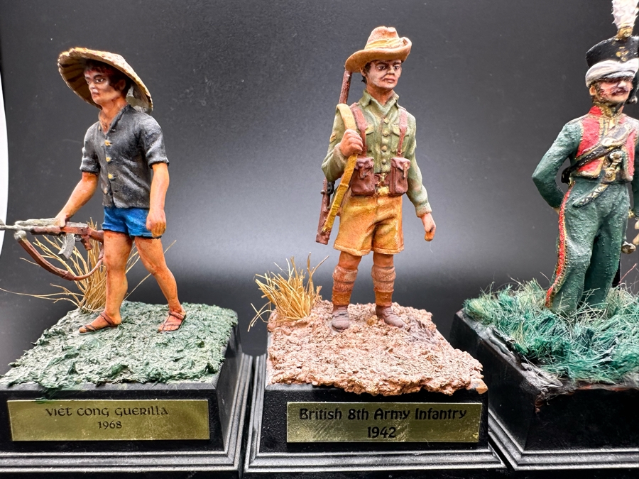 Hand Painted Metal Tin Miniature Military Figurines Toy Soldiers By Dr. David D. Michaels 2.25H [Photo 4]