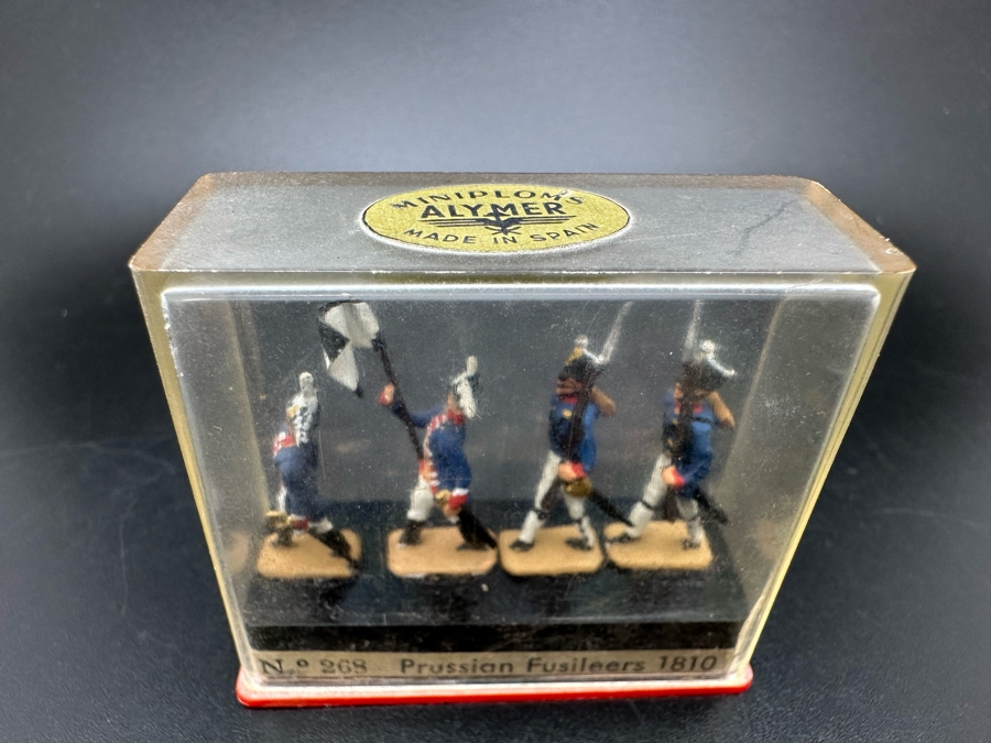 Alymer Miniploms No. 268 Prussian Fusileers 1810 Metal Miniature Toy Soldiers Made In Spain 2W X 1D X 1.75H [Photo 3]