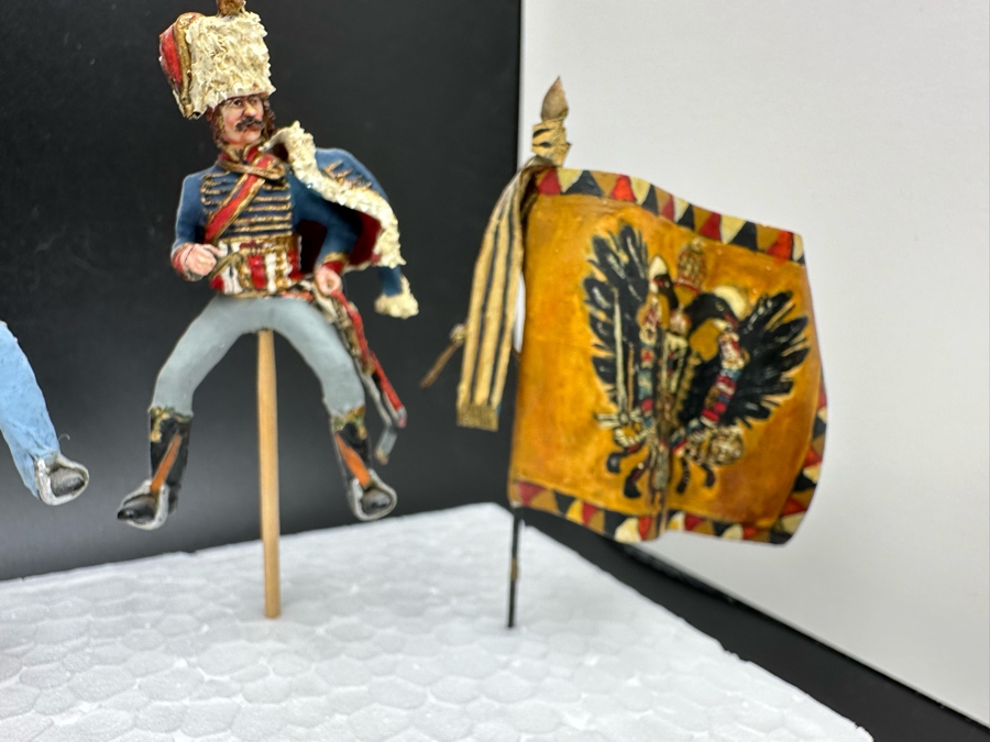 Hand Painted Metal Tin Miniature Military Figurines Toy Soldiers By Dr. David D. Michaels 2.5H [Photo 7]