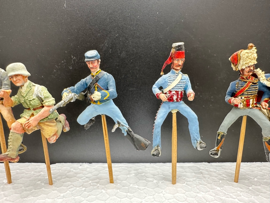 Hand Painted Metal Tin Miniature Military Figurines Toy Soldiers By Dr. David D. Michaels 2.5H [Photo 5]