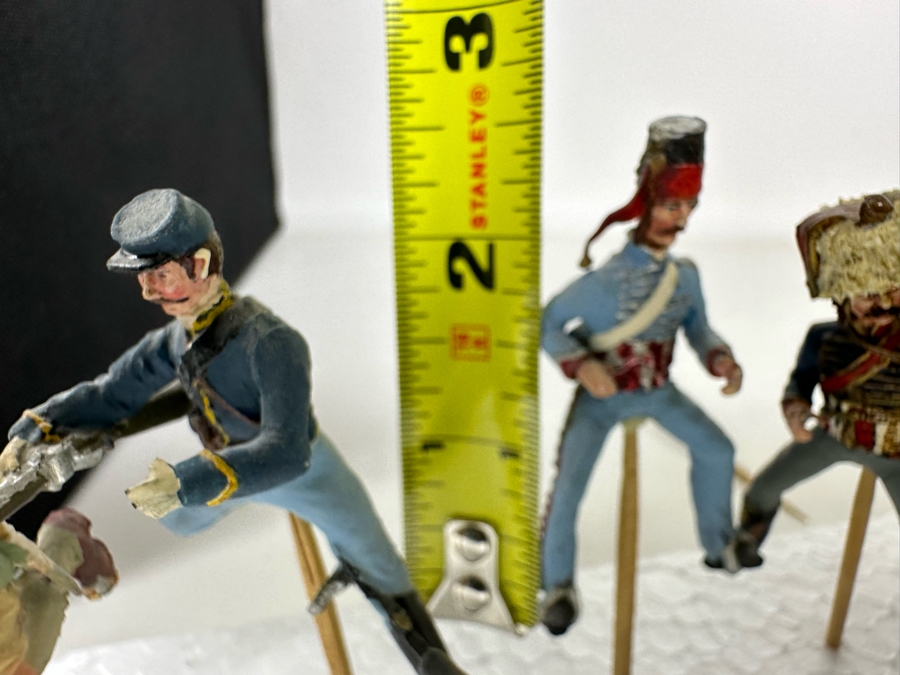 Hand Painted Metal Tin Miniature Military Figurines Toy Soldiers By Dr. David D. Michaels 2.5H [Photo 10]