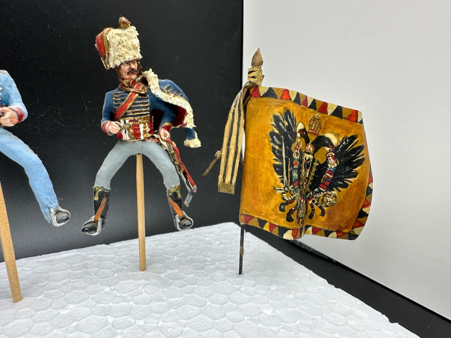 Hand Painted Metal Tin Miniature Military Figurines Toy Soldiers By Dr. David D. Michaels 2.5H [Photo 8]