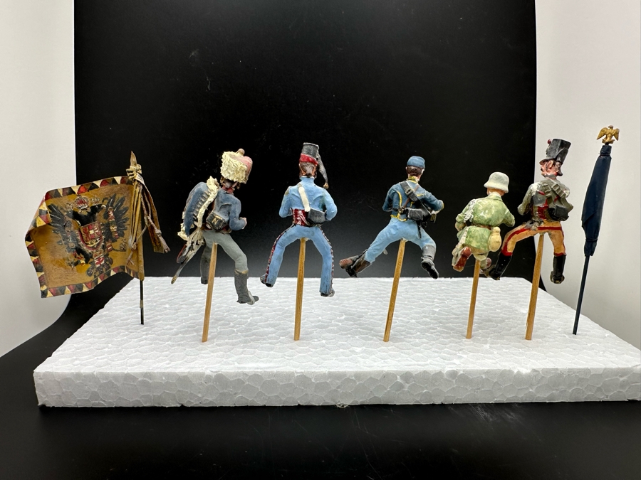 Hand Painted Metal Tin Miniature Military Figurines Toy Soldiers By Dr. David D. Michaels 2.5H [Photo 9]