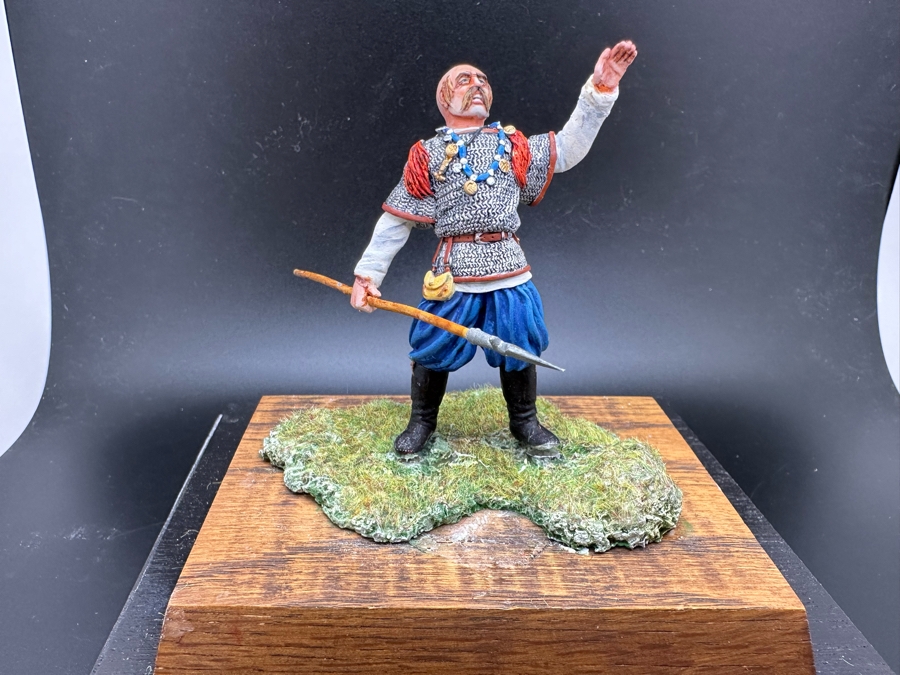 Hand Painted Metal Tin Miniature Military Figurine Toy Soldier By Dr. David D. Michaels With Acrylic Case 4.5W X 3D X 3H [Photo 3]