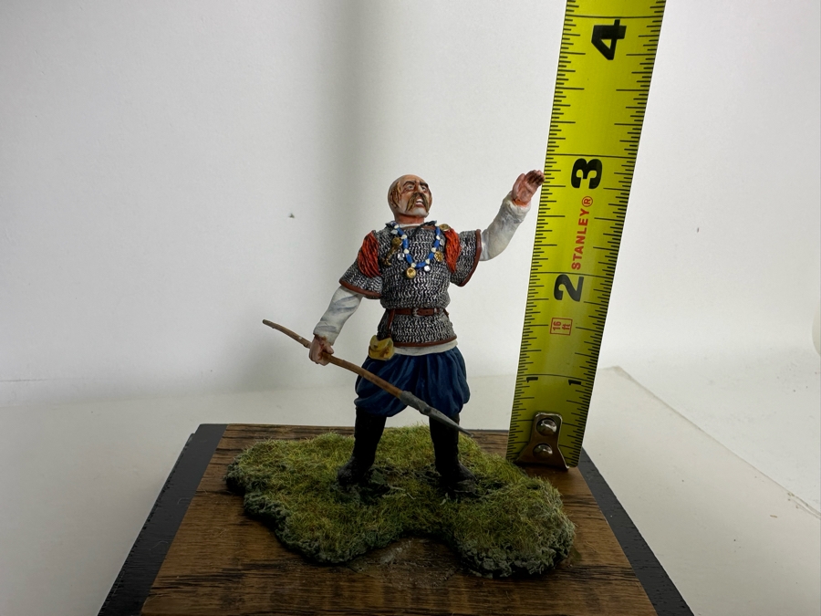Hand Painted Metal Tin Miniature Military Figurine Toy Soldier By Dr. David D. Michaels With Acrylic Case 4.5W X 3D X 3H [Photo 10]