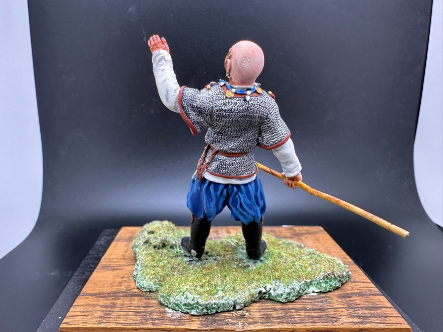 Hand Painted Metal Tin Miniature Military Figurine Toy Soldier By Dr. David D. Michaels With Acrylic Case 4.5W X 3D X 3H [Photo 6]