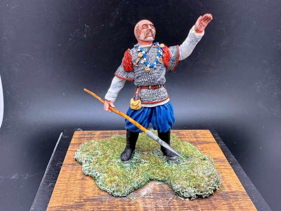 Hand Painted Metal Tin Miniature Military Figurine Toy Soldier By Dr. David D. Michaels With Acrylic Case 4.5W X 3D X 3H [Photo 4]