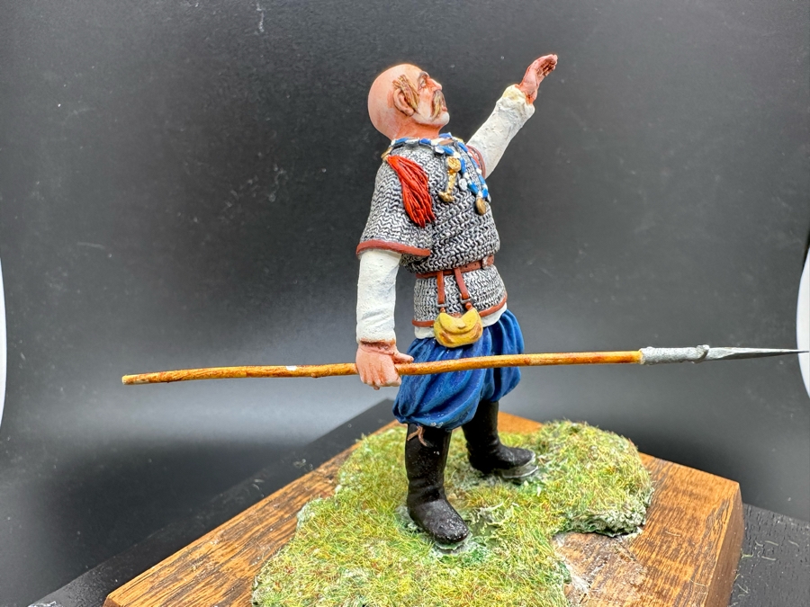 Hand Painted Metal Tin Miniature Military Figurine Toy Soldier By Dr. David D. Michaels With Acrylic Case 4.5W X 3D X 3H [Photo 5]