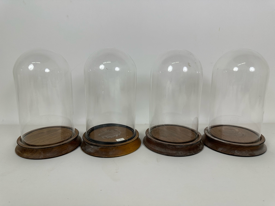 Wooden Stands With Glass Domes 5W X 8H [Photo 2]