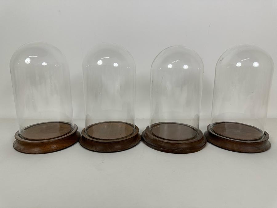 Wooden Stands With Glass Domes 5W X 8H [Photo 2]