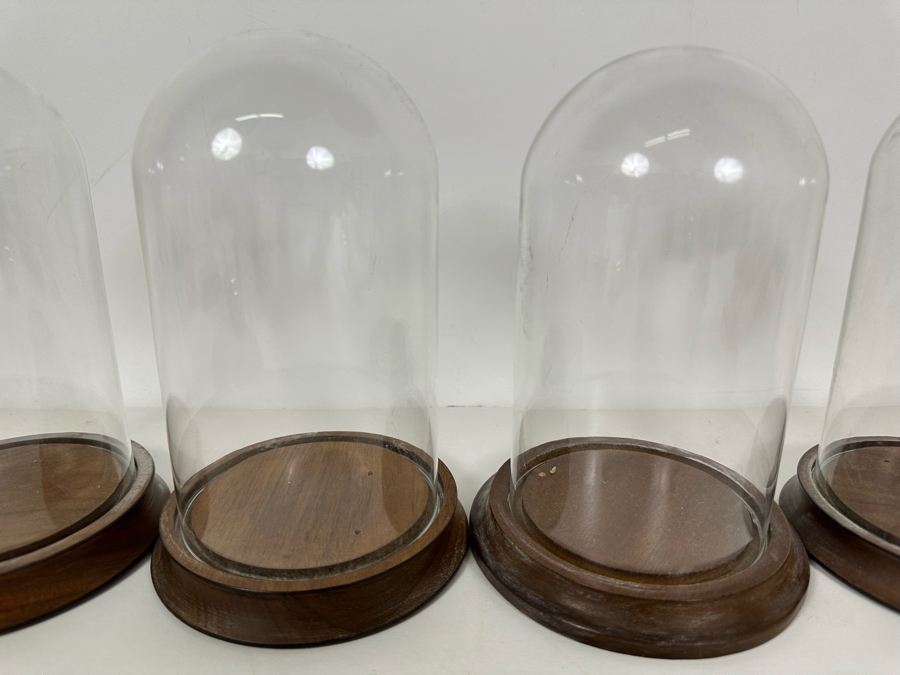 Wooden Stands With Glass Domes 5W X 8H [Photo 3]