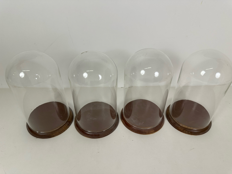 Wooden Stands With Glass Domes 4.5W X 7.5H [Photo 3]