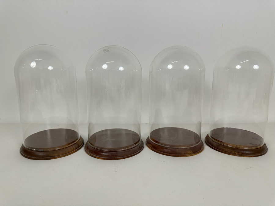Wooden Stands With Glass Domes 4.5W X 7.5H [Photo 2]