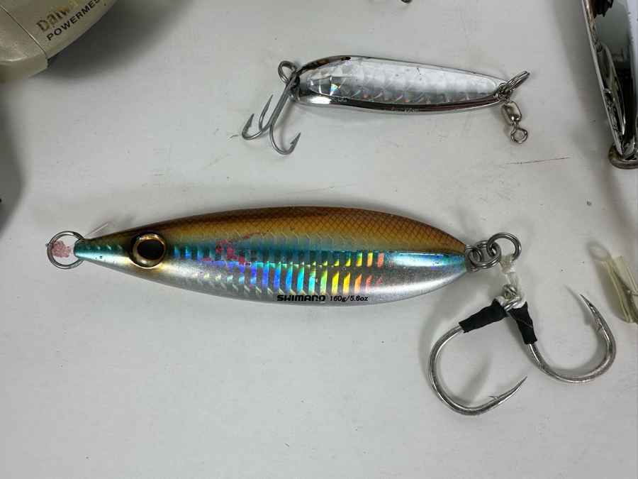 PENN 6500SS Fishing Reel, Daiwa PR1-5Bi Fishing Reel, Various Fishing Lures Including Salt Water Lures, Finland Knife With Sheath And Swiss Army Knife [Photo 8]