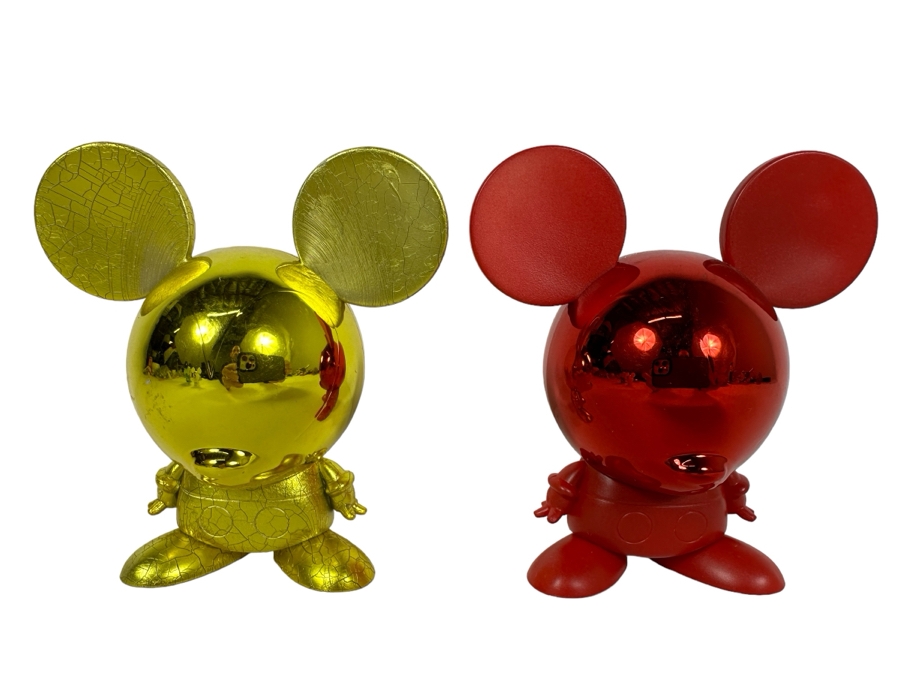 Rare Disney Shorts Vinyl Collectible Toy Art By Francisco Herrera In Gold & Red, Rare Prototypes