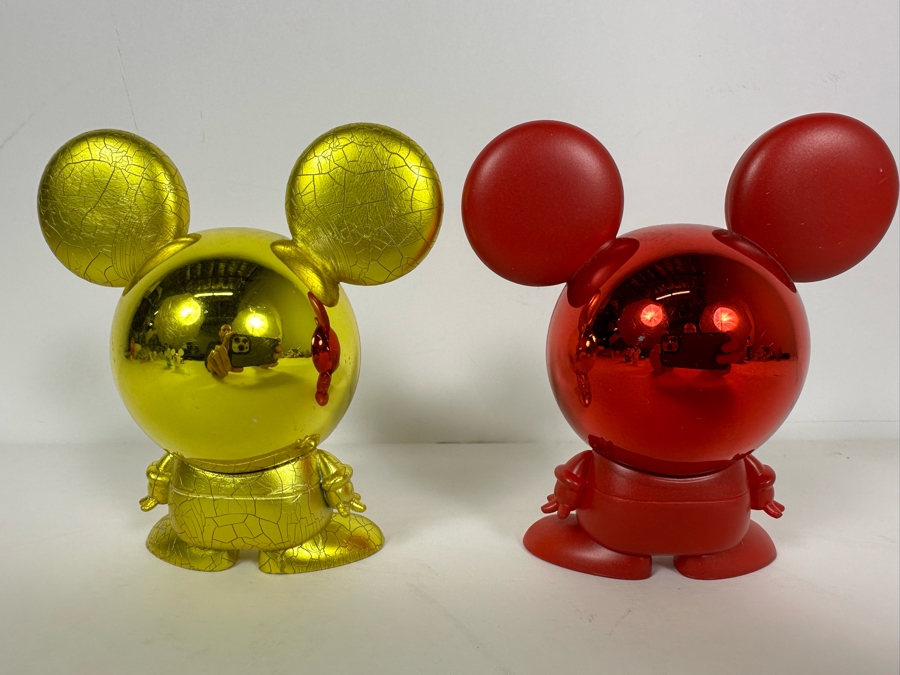 Rare Disney Shorts Vinyl Collectible Toy Art By Francisco Herrera In Gold & Red, Rare Prototypes [Photo 4]