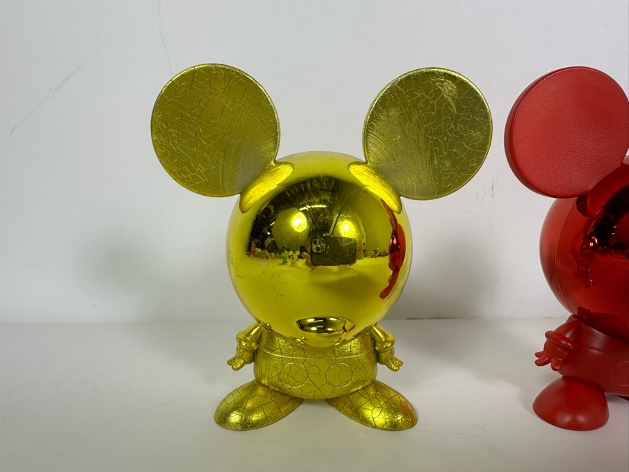Rare Disney Shorts Vinyl Collectible Toy Art By Francisco Herrera In Gold & Red, Rare Prototypes [Photo 2]