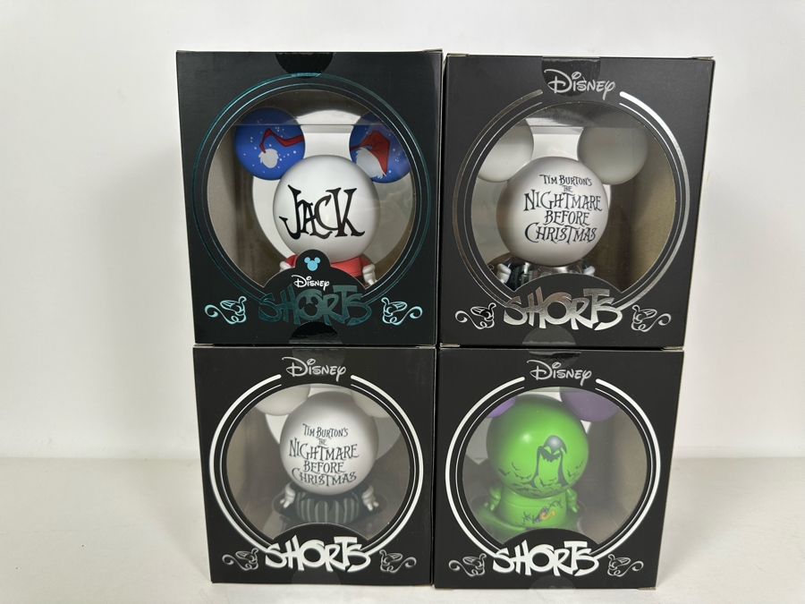 Disney Shorts Vinyl Collectible Toy Art By Francisco Herrera From Tim Burton's The Nightmare Before Christmas, 4 Items	 [Photo 6]