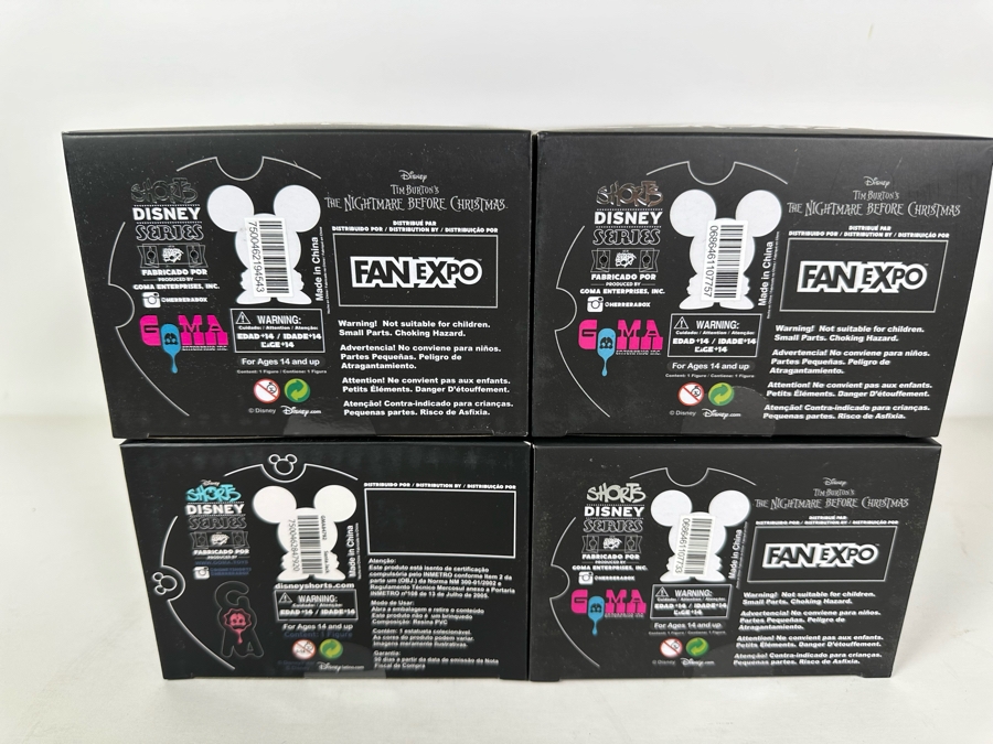 Disney Shorts Vinyl Collectible Toy Art By Francisco Herrera From Tim Burton's The Nightmare Before Christmas, 4 Items	 [Photo 13]