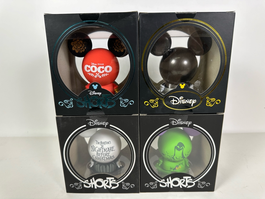 Disney Shorts Vinyl Collectible Toy Art By Francisco Herrera With Pair Of Tim Burton's The Nightmare Before Christmas, 4 Items [Photo 9]