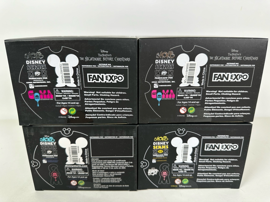 Disney Shorts Vinyl Collectible Toy Art By Francisco Herrera With Pair Of Tim Burton's The Nightmare Before Christmas, 4 Items [Photo 10]