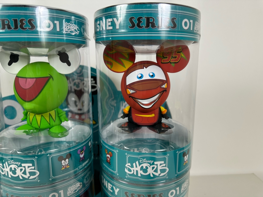 Complete Set Of Six Disney Shorts Series 01 Vinyl Collectible Toy Art By Francisco Herrera With Store Merchandiser [Photo 7]