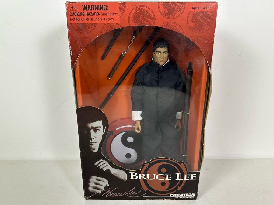 Vintage Bruce Lee Action Figure Toy By Creation Entertainment 1999 13H [Photo 3]