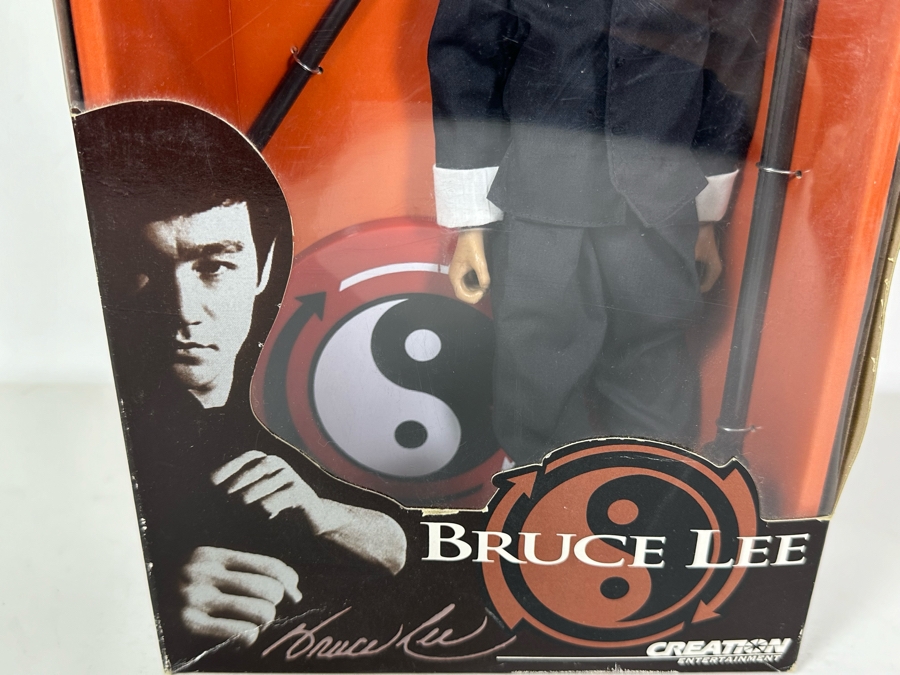Vintage Bruce Lee Action Figure Toy By Creation Entertainment 1999 13H [Photo 5]