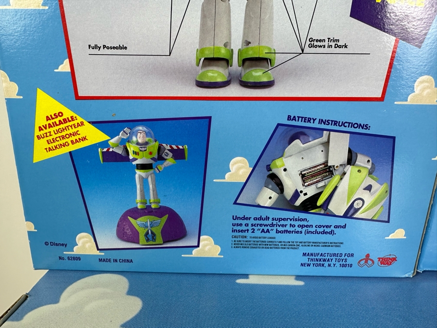 Original Toy Story Movie Promotional Marketing Box Of Toys Including Talking Woody Doll, Buzz Lightyear, Slinky, Etch A Sketch, Plastic Toy Soldiers & Mr. Potato Head 18 X 17 X 11 [Photo 24]