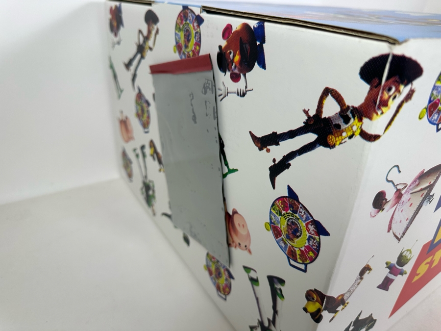 Original Toy Story Movie Promotional Marketing Box Of Toys Including Talking Woody Doll, Buzz Lightyear, Slinky, Etch A Sketch, Plastic Toy Soldiers & Mr. Potato Head 18 X 17 X 11 [Photo 8]