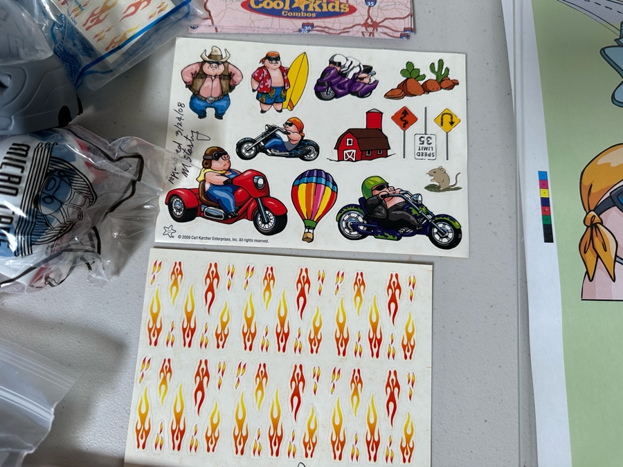 Road Hogs Carl's Jr. / Hardee's Happy / Kid's Meal Toys & Micro Cars Project Box With Prototype Toy Samples Cool Kids Designed By The CDM Company 2008 [Photo 6]