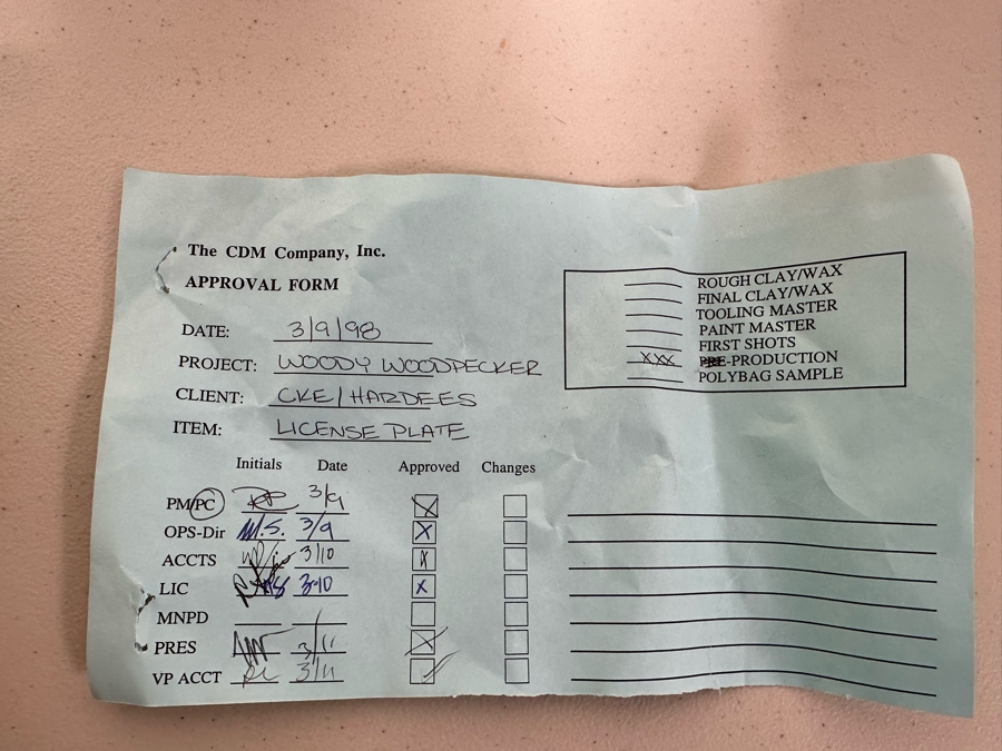 Woody Woodpecker Carl's Jr. / Hardee's Happy / Kid's Meal Toys Project Box With Prototype Toy Samples Cool Kids Designed By The CDM Company 1998 [Photo 24]