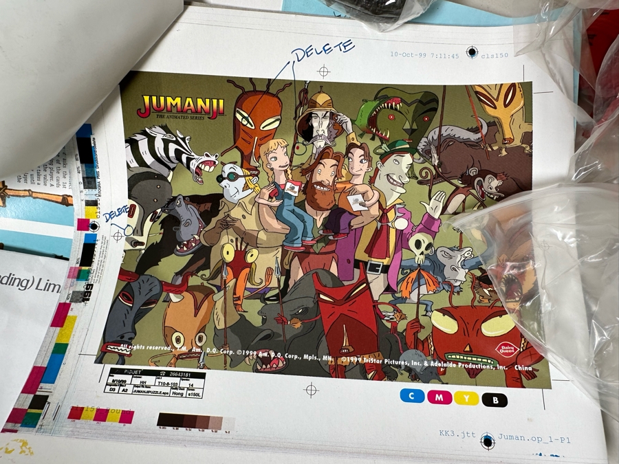 Jumanji The Animated Series Dairy Queen Happy / Kid's Meal Toys Project Box With Prototype Toy Samples Designed By The CDM Company 1999 [Photo 7]