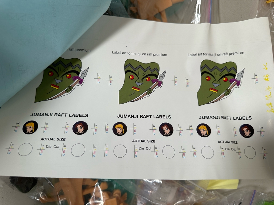 Jumanji The Animated Series Dairy Queen Happy / Kid's Meal Toys Project Box With Prototype Toy Samples Designed By The CDM Company 1999 [Photo 5]