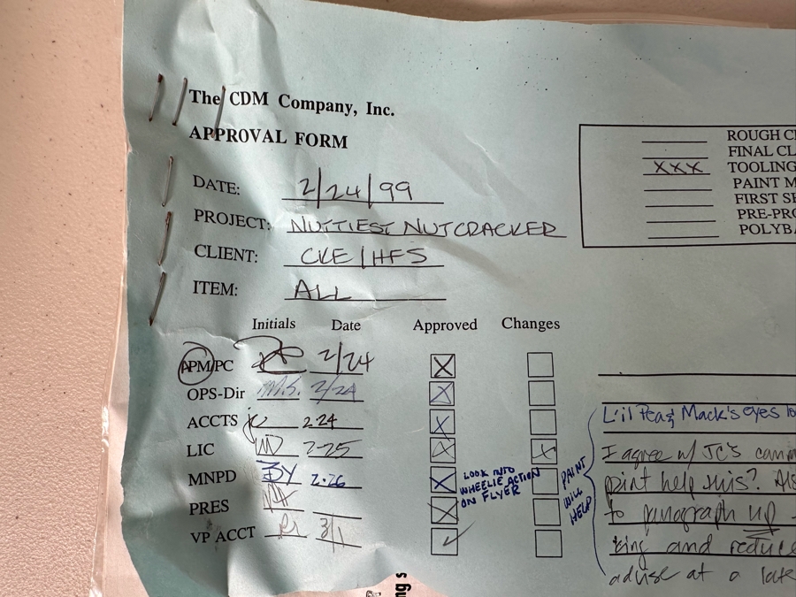 The Nuttiest Nutcracker Carl's Jr. / Hardee's Happy / Kid's Meal Toys Project Box With Prototype Toy Samples Cool Kids Designed By The CDM Company 1999 [Photo 23]