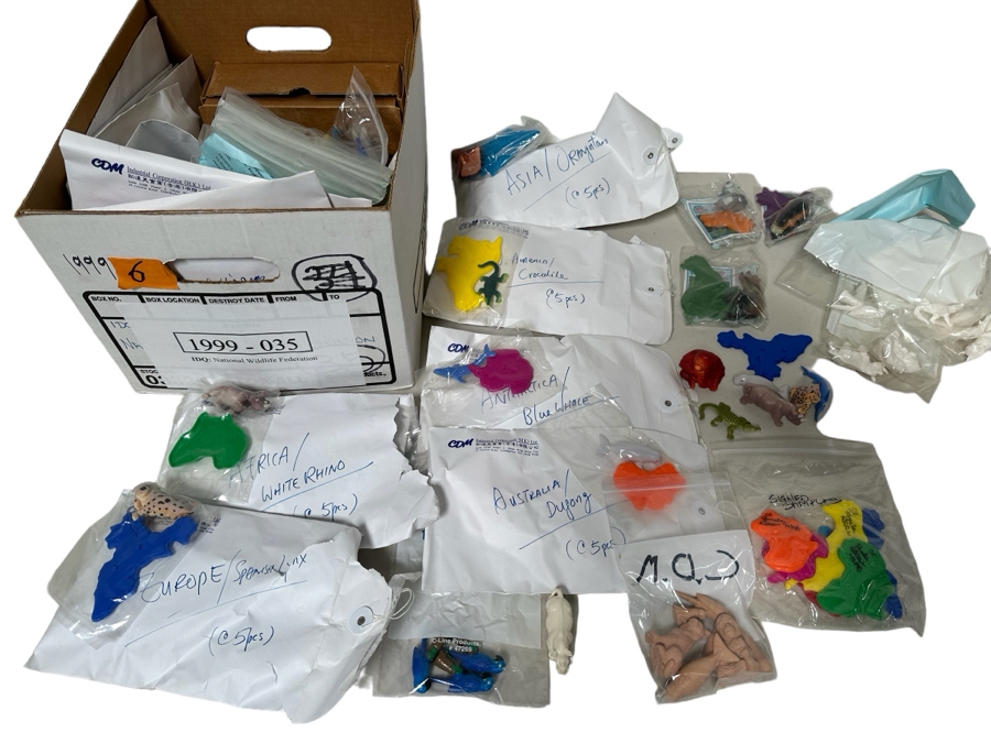 National Wildlife Federation Dairy Queen Happy / Kid's Meal Toys Project Box With Prototype Toy Samples Designed By The CDM Company 1996 [Photo 1]