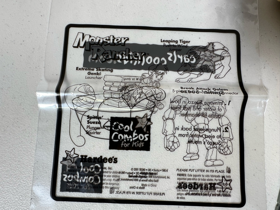 Monster Rancher Carl's Jr. / Hardee's Happy / Kid's Meal Toys Project Box With Prototype Toy Samples Cool Kids Designed By The CDM Company 2001 [Photo 24]