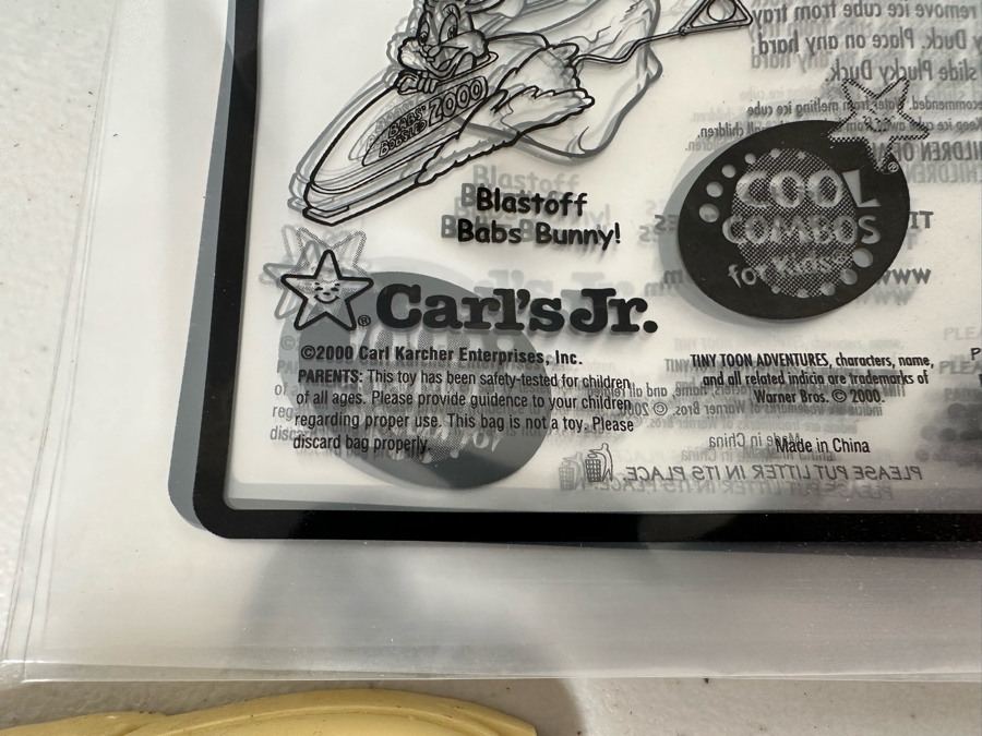 Tiny Toon Adventures Animated TV Series Carl's Jr. / Hardee's Happy / Kid's Meal Toys Project Box With Prototype Toy Samples Cool Kids Designed By The CDM Company 2000 [Photo 13]