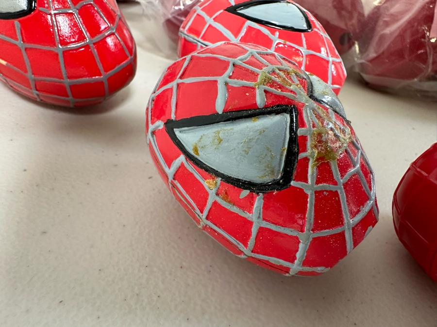 Marvel's Spider-Man Antenna Balls Carl's Jr. / Hardee's Happy / Kid's Meal Toys Project Box With Prototype Toy Samples (Some Hand Painted) Cool Kids Designed By The CDM Company 2002 - See Photos For Additional Sealed Spider-Man Antenna Balls [Photo 7]