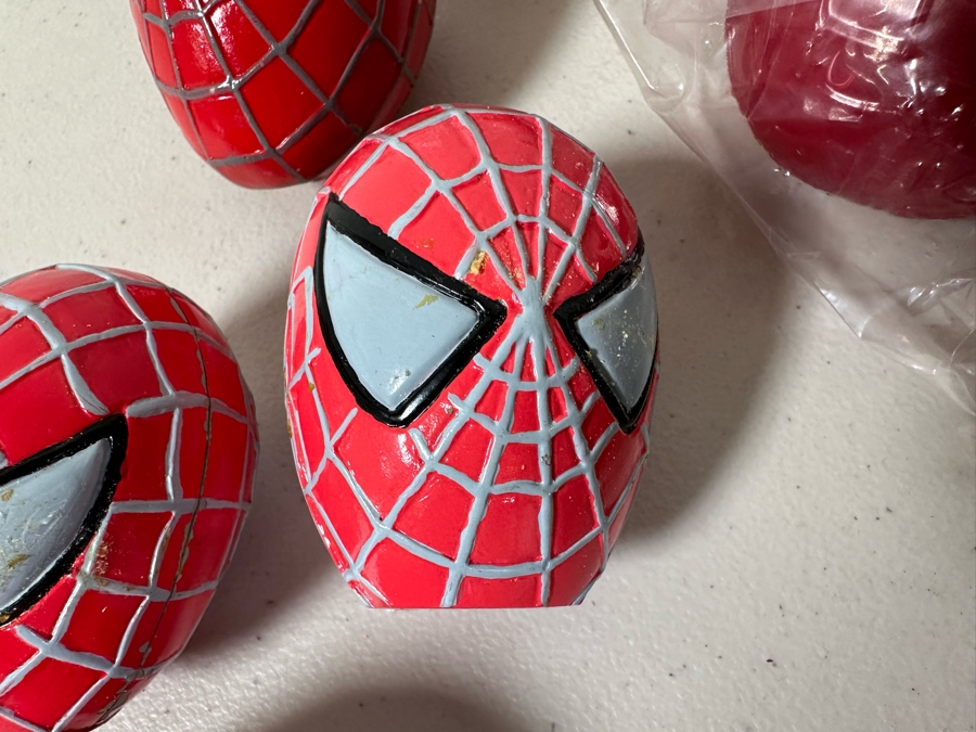 Marvel's Spider-Man Antenna Balls Carl's Jr. / Hardee's Happy / Kid's Meal Toys Project Box With Prototype Toy Samples (Some Hand Painted) Cool Kids Designed By The CDM Company 2002 - See Photos For Additional Sealed Spider-Man Antenna Balls [Photo 8]