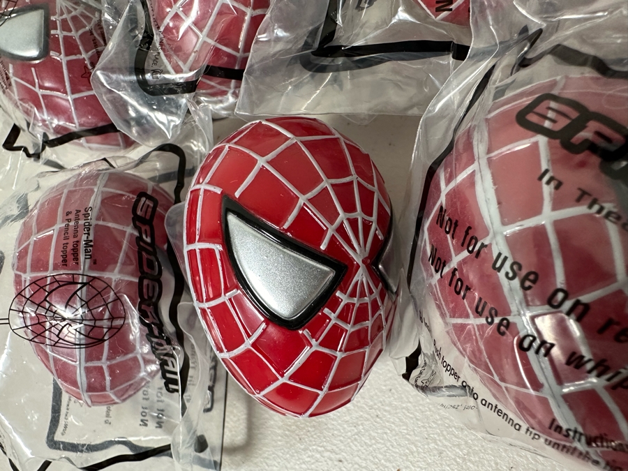 Marvel's Spider-Man Antenna Balls Carl's Jr. / Hardee's Happy / Kid's Meal Toys Project Box With Prototype Toy Samples (Some Hand Painted) Cool Kids Designed By The CDM Company 2002 - See Photos For Additional Sealed Spider-Man Antenna Balls [Photo 12]